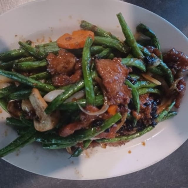 String Bean Beef.